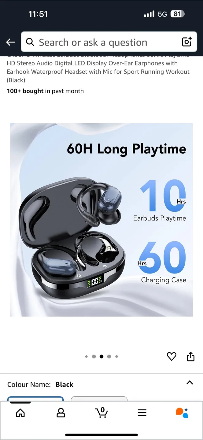 Wireless Earbuds with Charging Case - 60H Playtime image indicator(4)