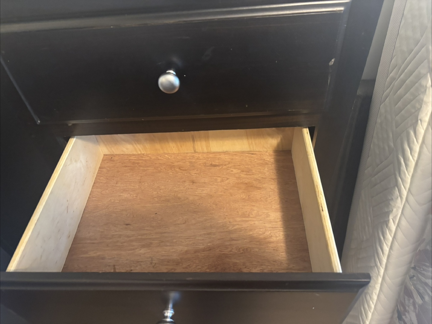 Tall Black/brown 6-Drawer wood Chest - photo 2