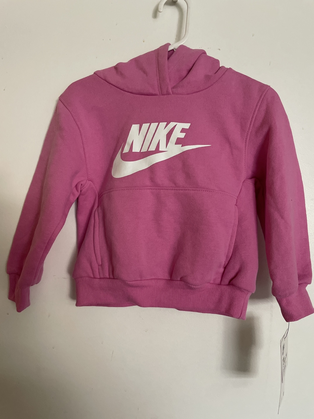 Nike Girl's Pink 2-Piece Hoodie Jogger Set - photo 2