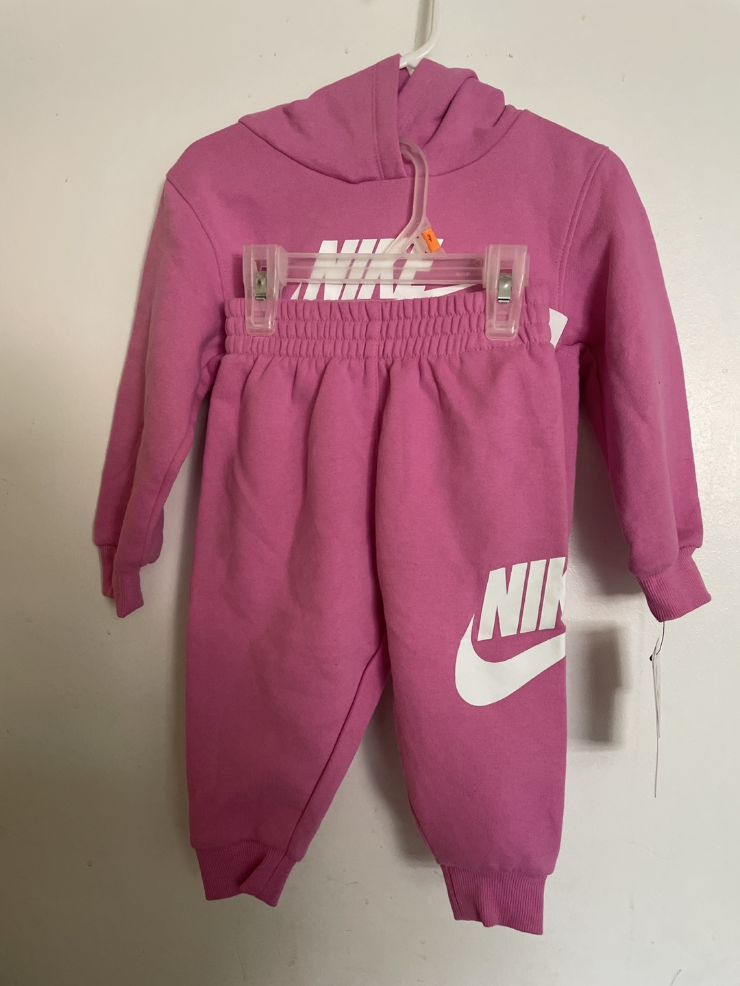 Nike Girl's Pink 2-Piece Hoodie Jogger Set