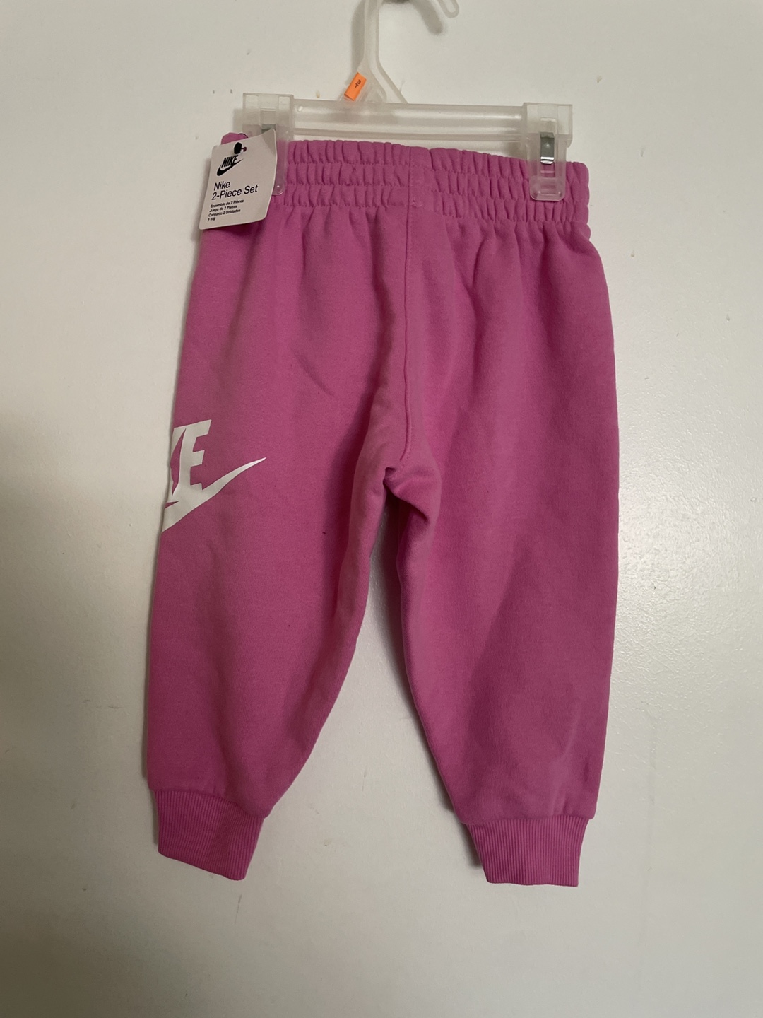 Nike Girl's Pink 2-Piece Hoodie Jogger Set - photo 4