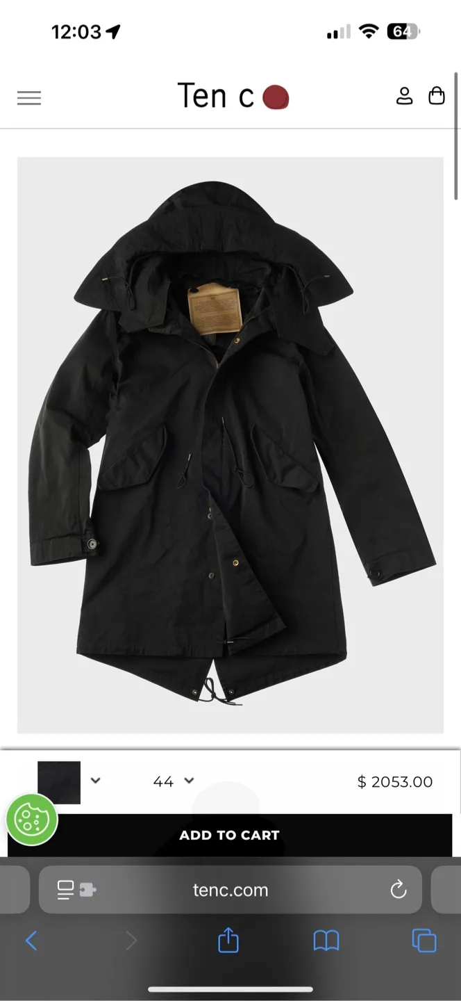 Ten C Japan Men’s Fishtail Parka thumbnail