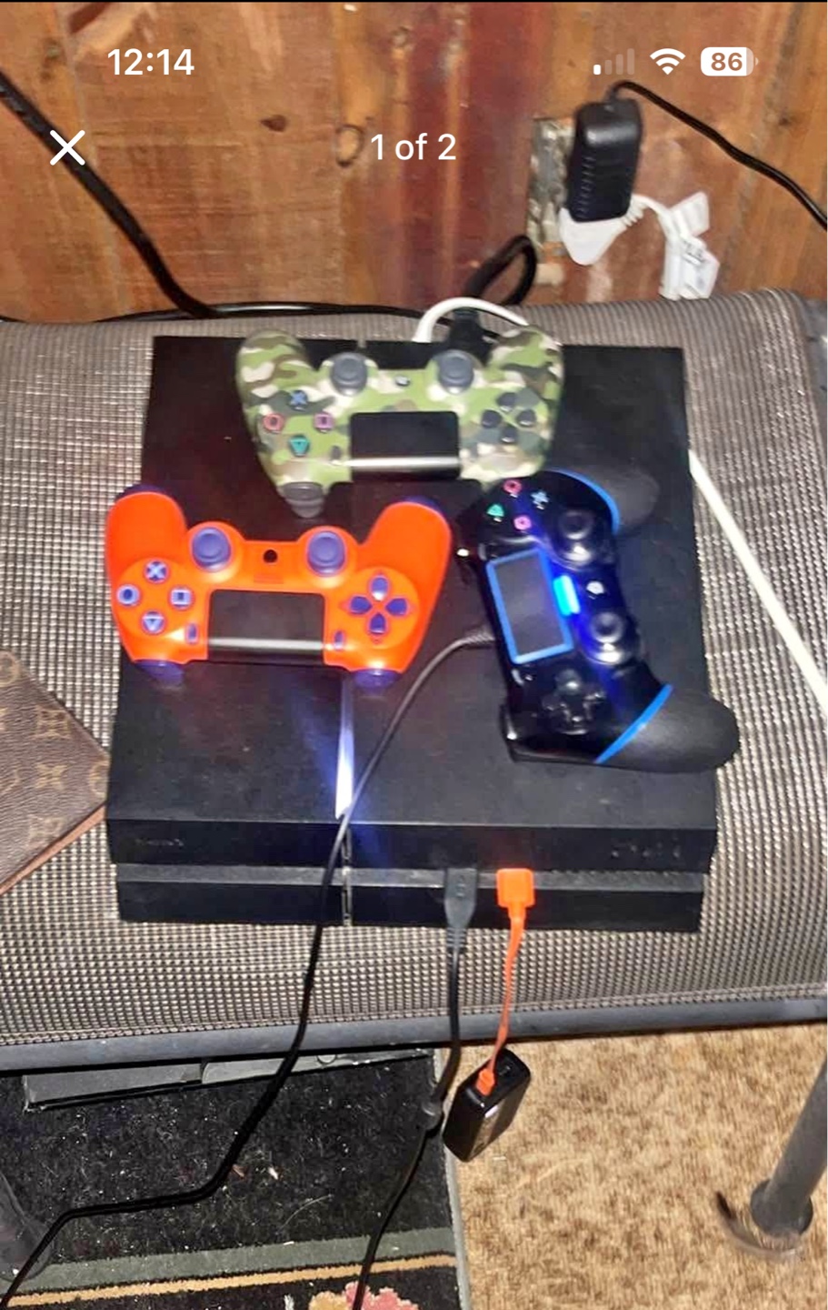 PlayStation 4 Console with 3 Controllers