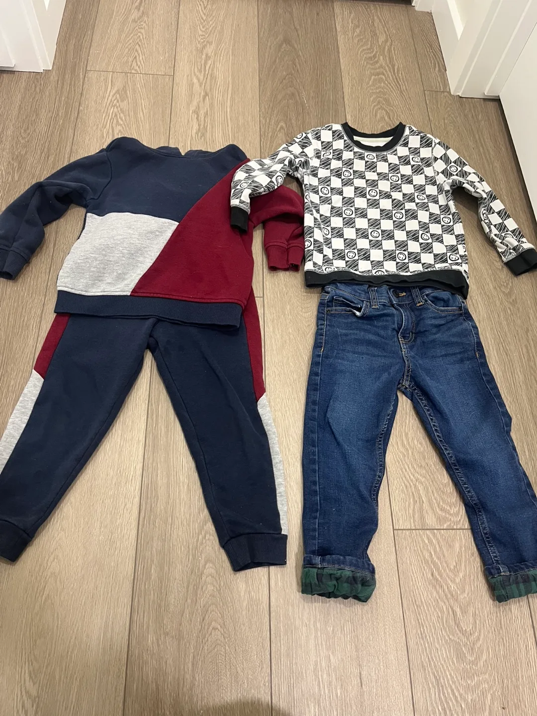 Boys' Clothing Bundle: Two-Piece Set & Sweater thumbnail