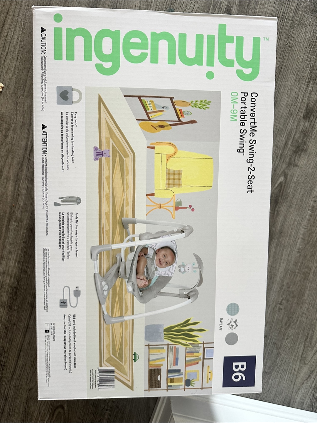 Ingenuity ConvertMe Swing-2-Seat Portable Swing
