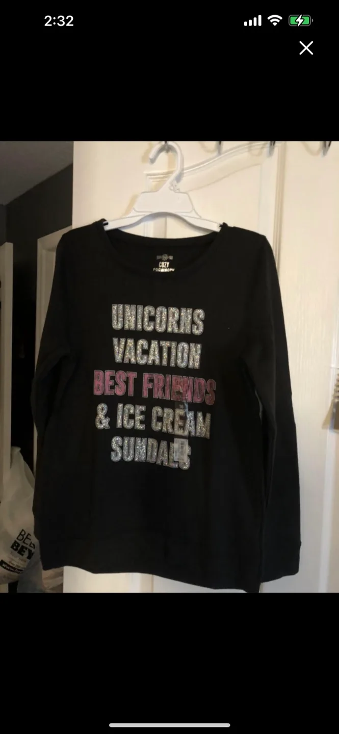 Cozy Fleece Girls' Long Sleeve Shirt, Size 10 thumbnail
