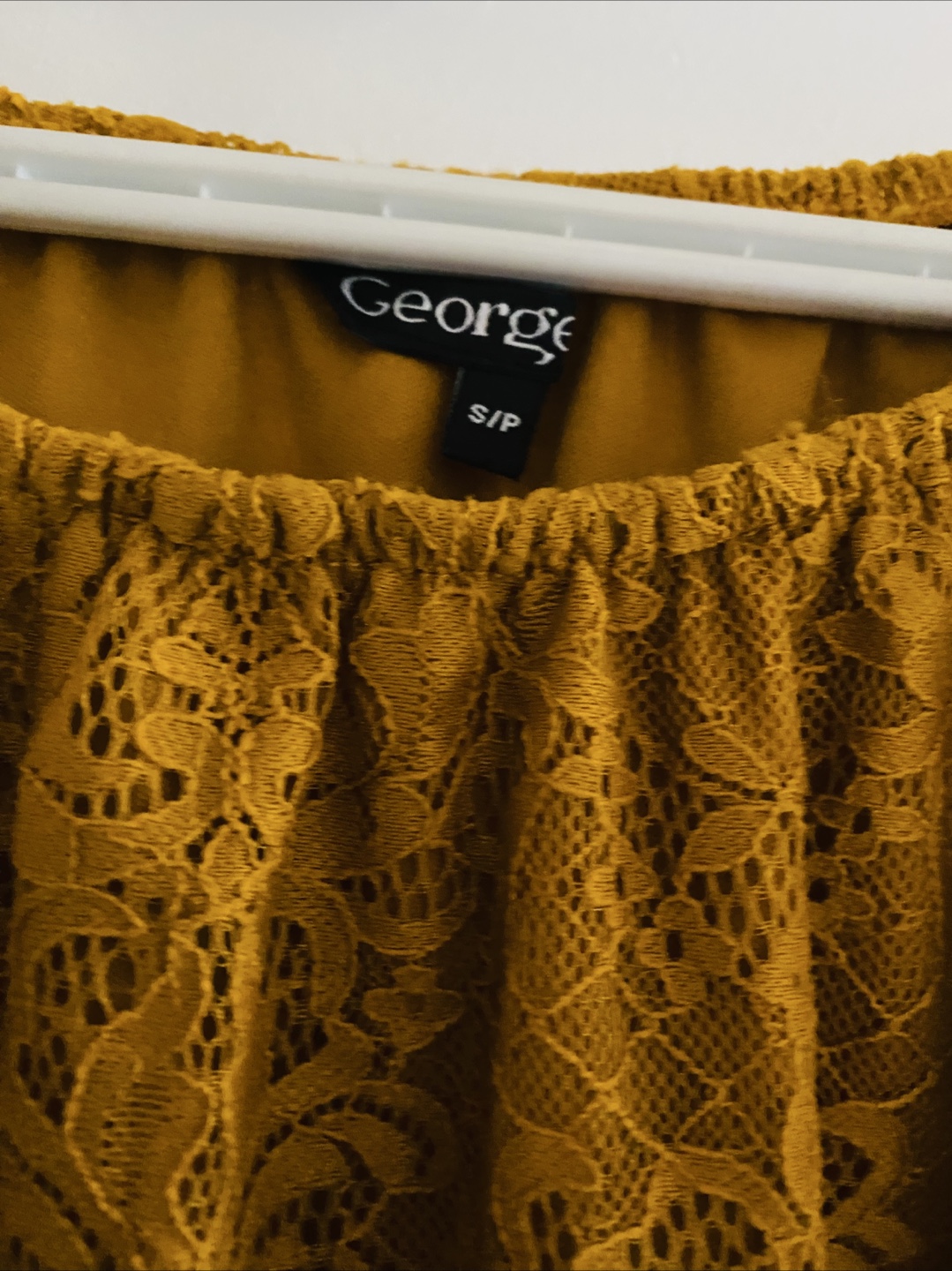 Mustard Yellow Lace Bell Sleeve Blouse - photo 2