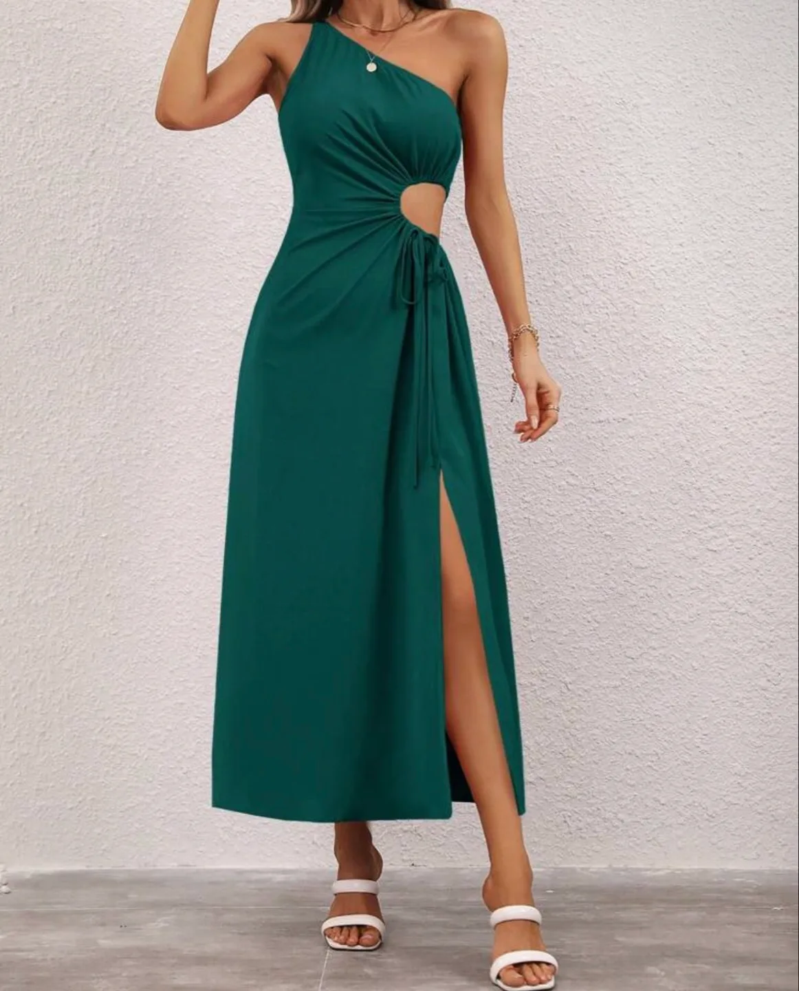 One-Shoulder Cut-Out Maxi Dress thumbnail