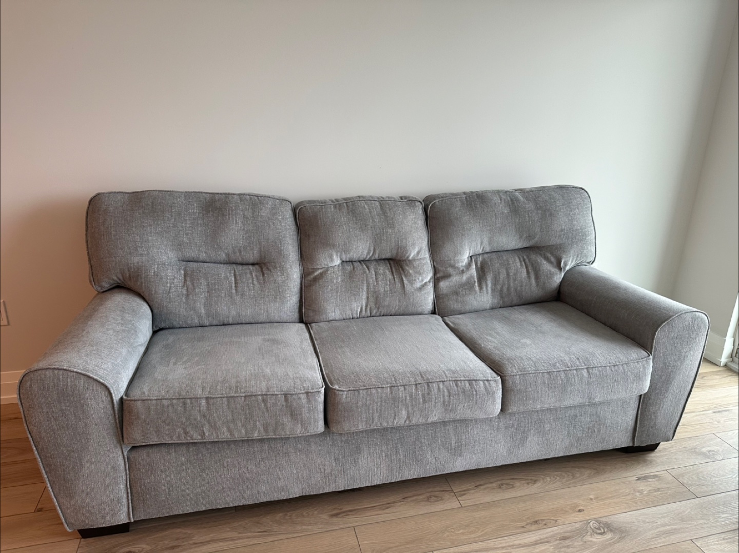 Leon’s Grey Sofa and Ottoman/ Offer Accepted - photo 4