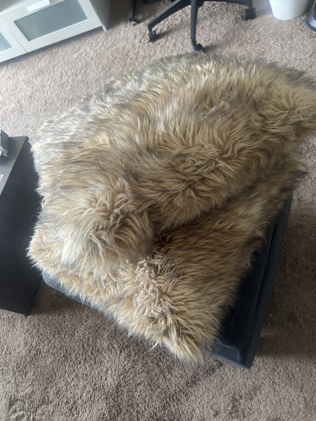 Two Faux Fur Throw Pillows - photo 2