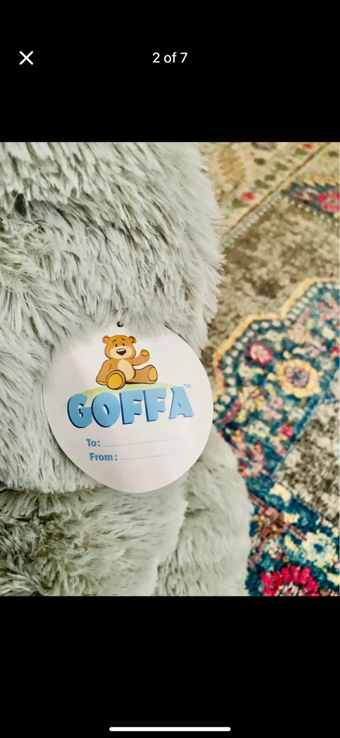 Goffa Jumbo Elephant Plush Toy new with tags thumbnail