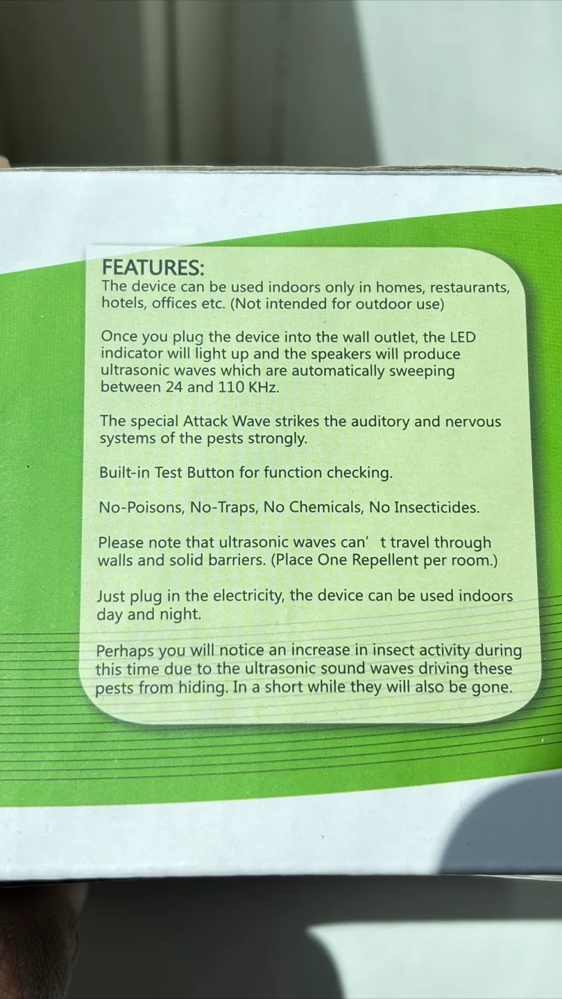 4 in one box Electric Pest Repeller with LED Night Light image indicator(2)