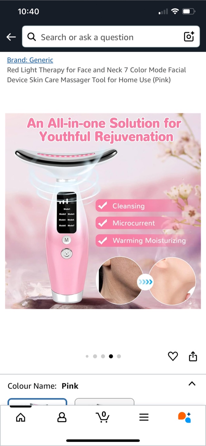 7 Colour Mode Facial Red Light Therapy Device - photo 3