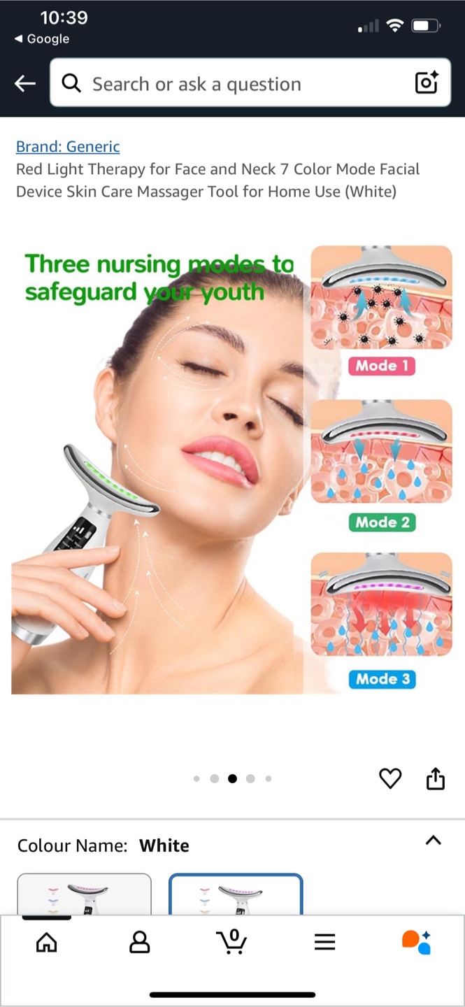 7 Colour Mode Facial Red Light Therapy Device - photo 5