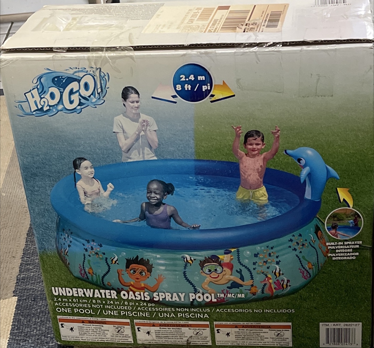 H₂O Go! Underwater Oasis Spray Pool - 8ft