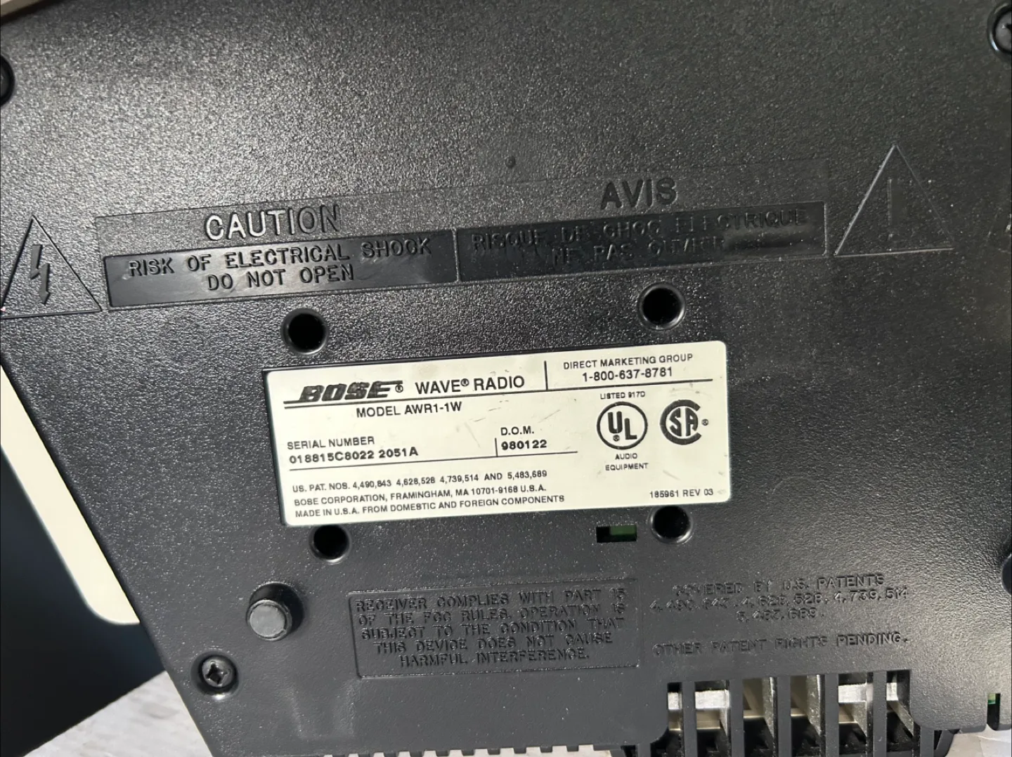 Bose Wave Radio AW1-1W image indicator(2)