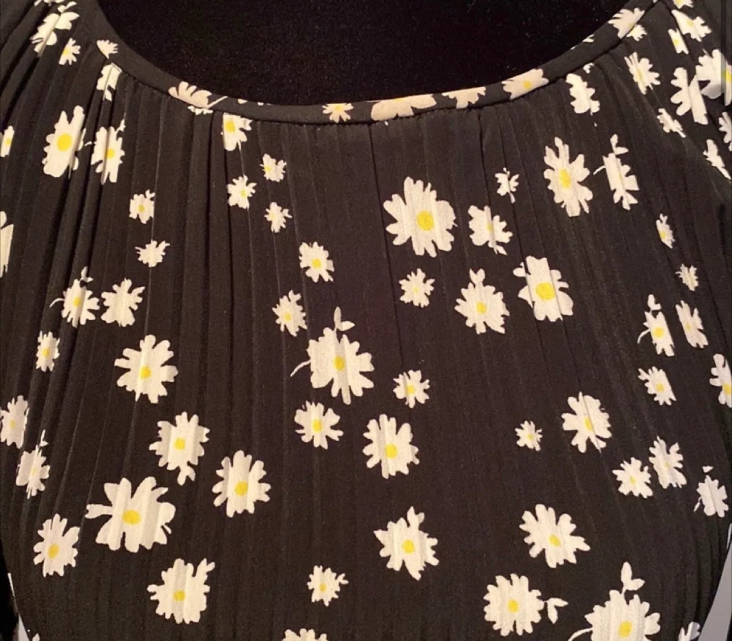 MAJE Black and White Daisy Mini Dress Size 1 image indicator(2)