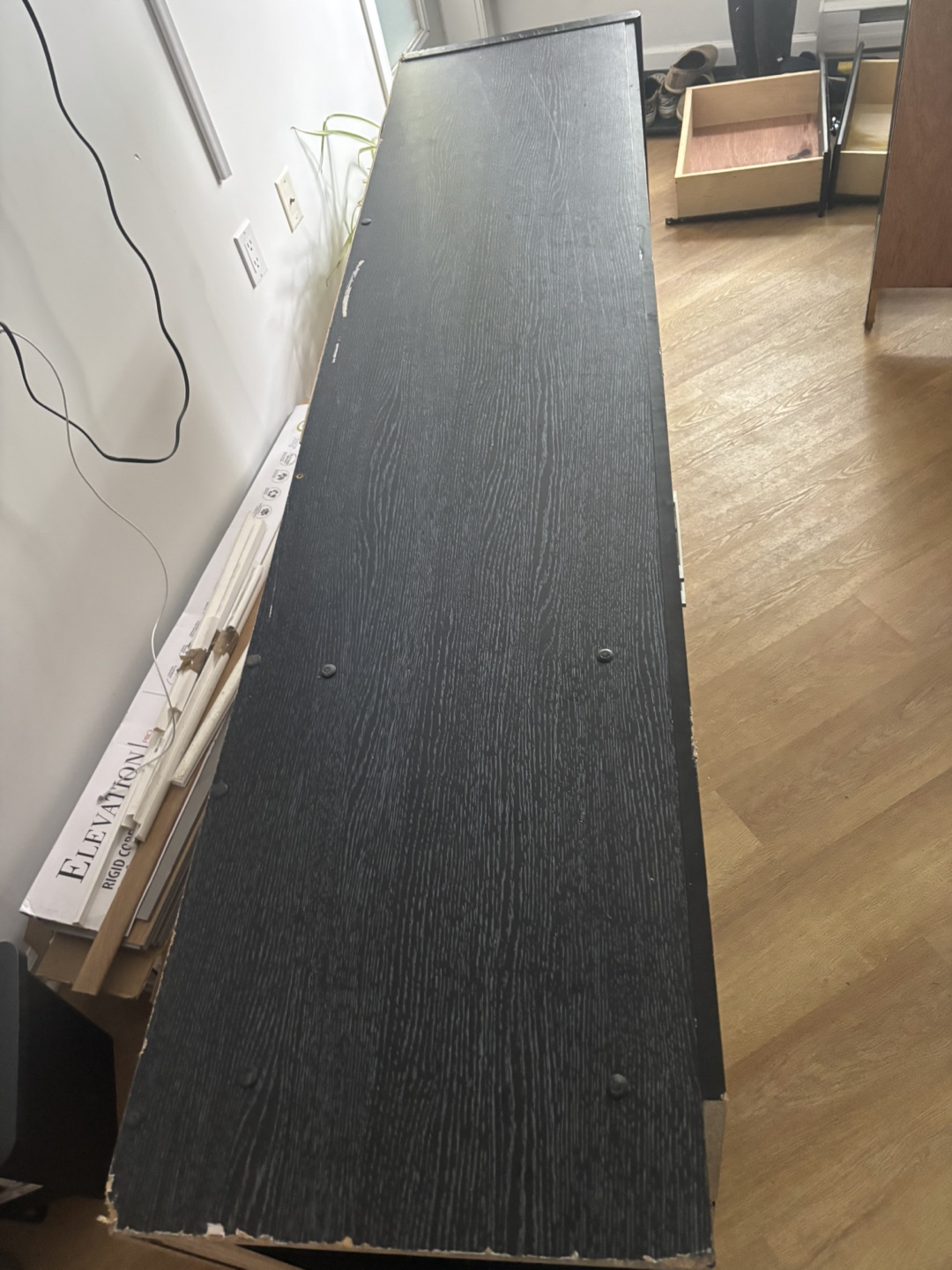 Black Wooden wardrobe - photo 3