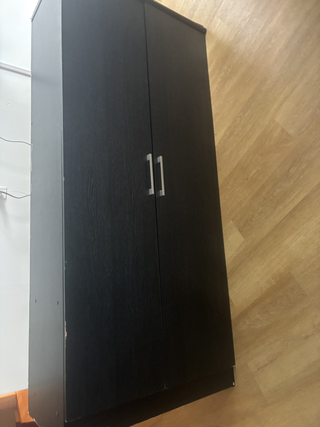 Black Wooden wardrobe