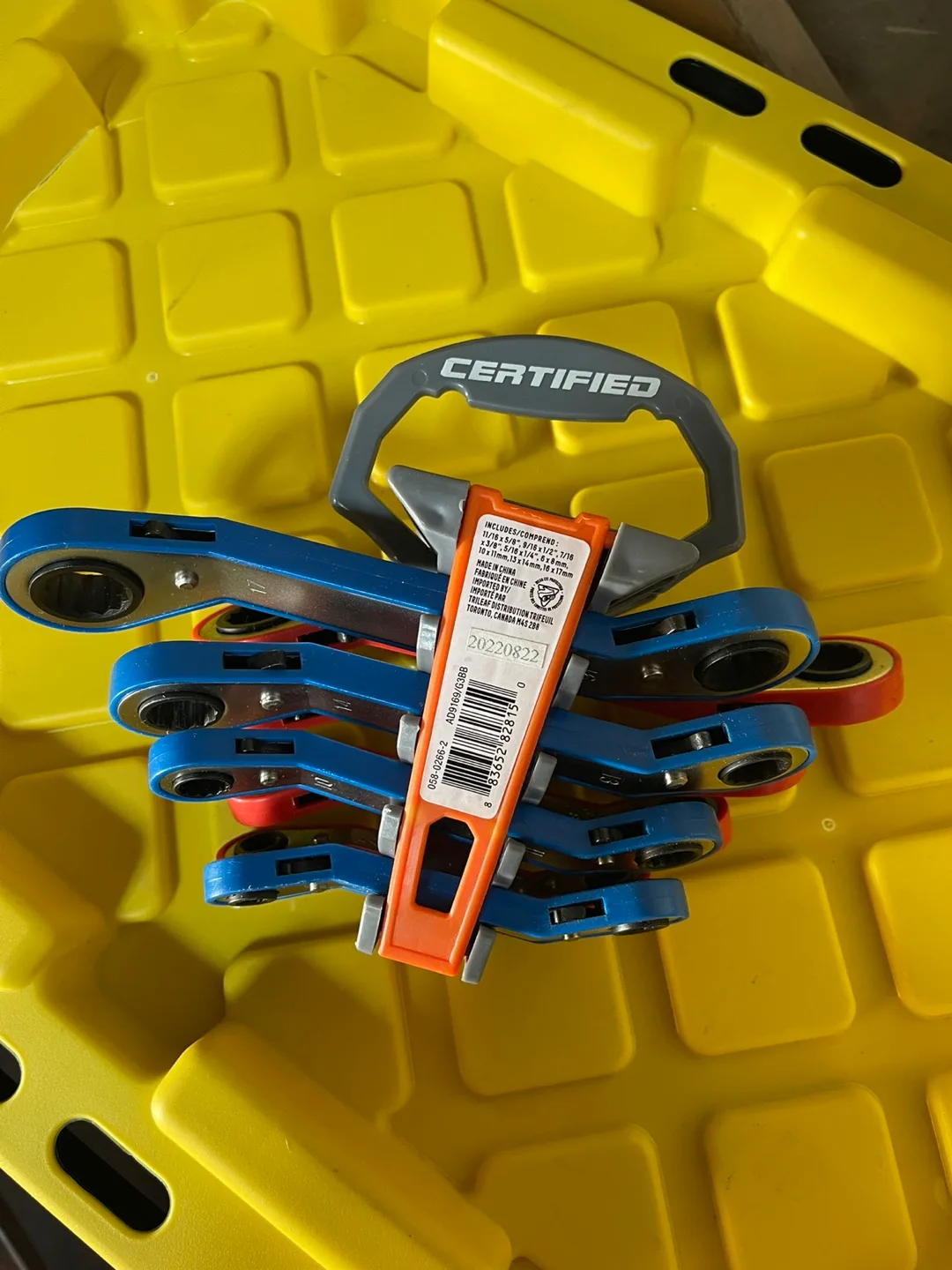 Certified 8-Piece Ratcheting Box End Wrench Set thumbnail