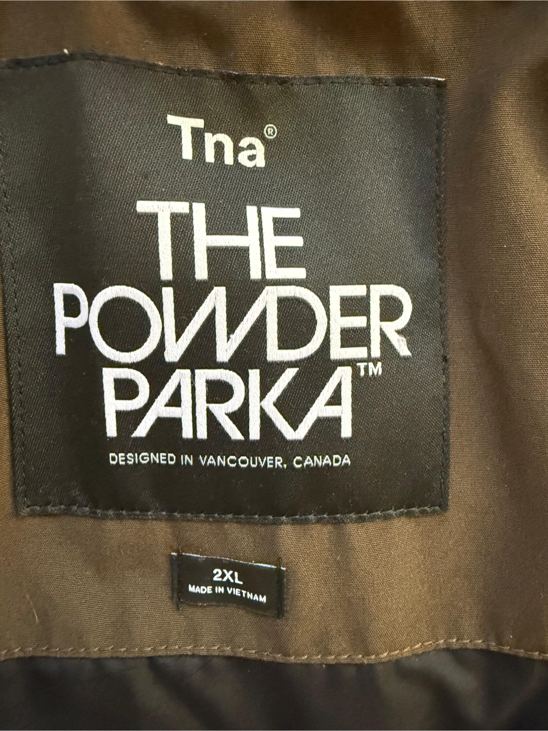Tna The Powder Parka - 2XL
