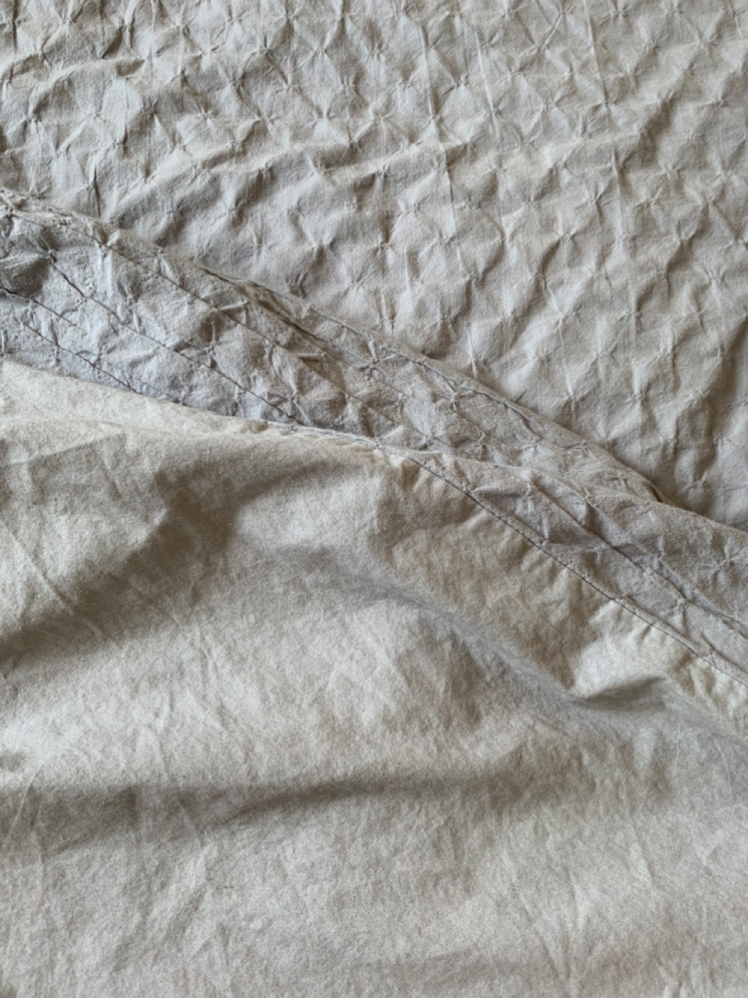 Grey textured king duvet cover and pillowcase set - photo 3