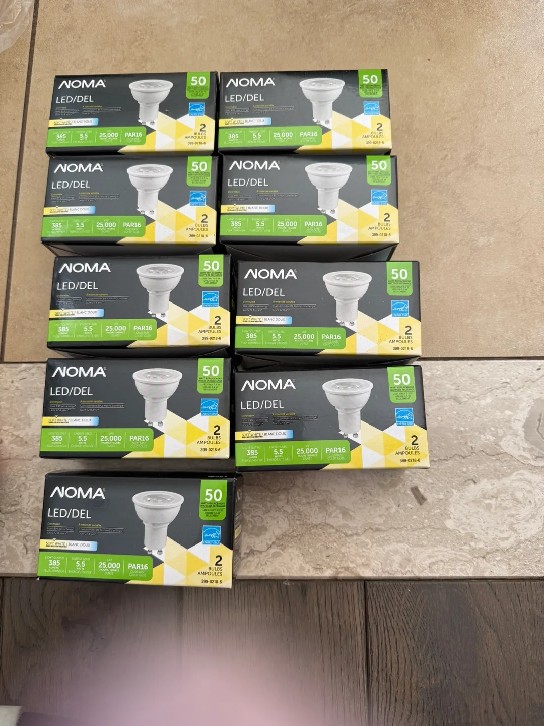 18 Unused (still in the box) NOMA LED light bulbs image indicator(8)