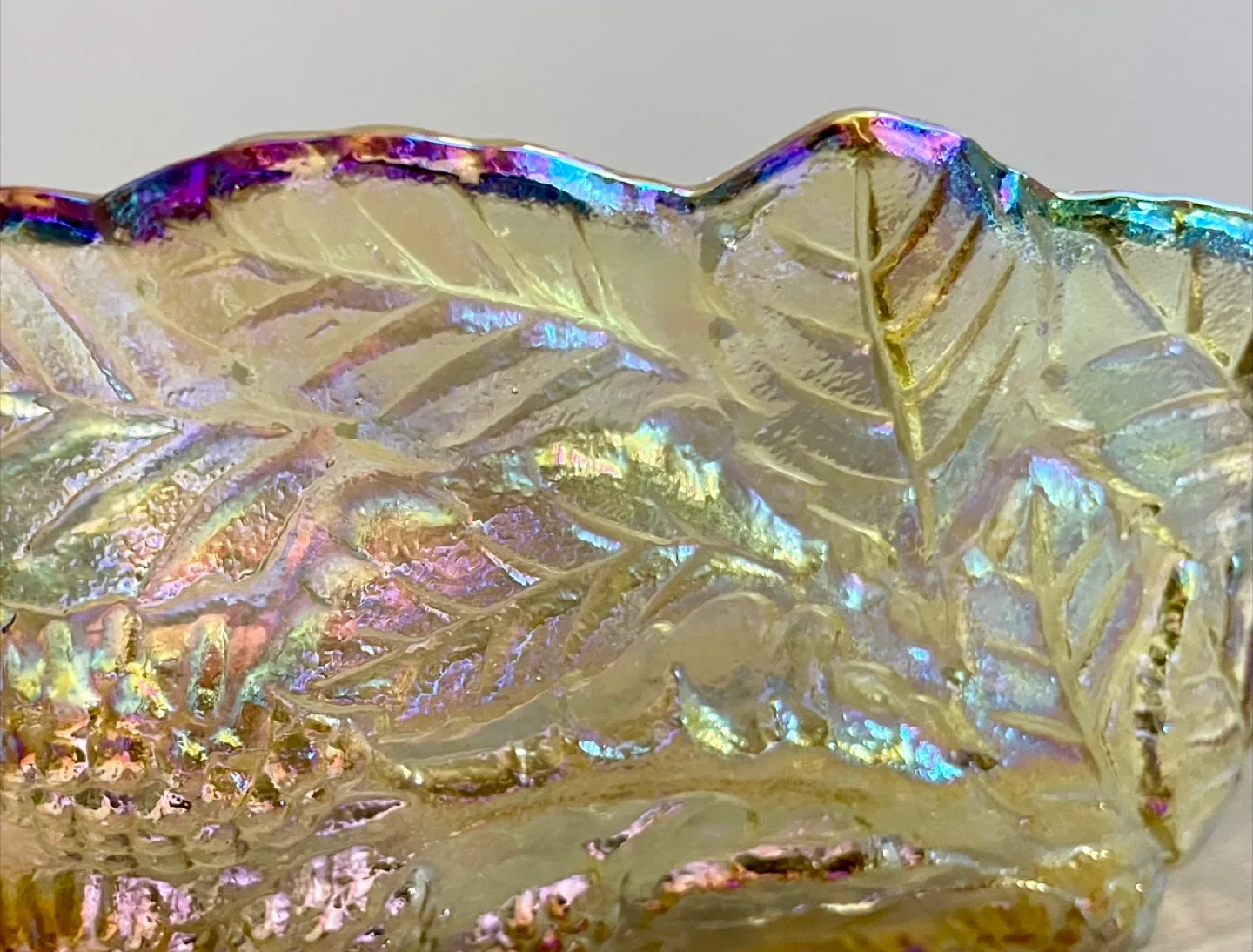 Indiana Amber Carnival Glass Candy Dish image indicator(4)