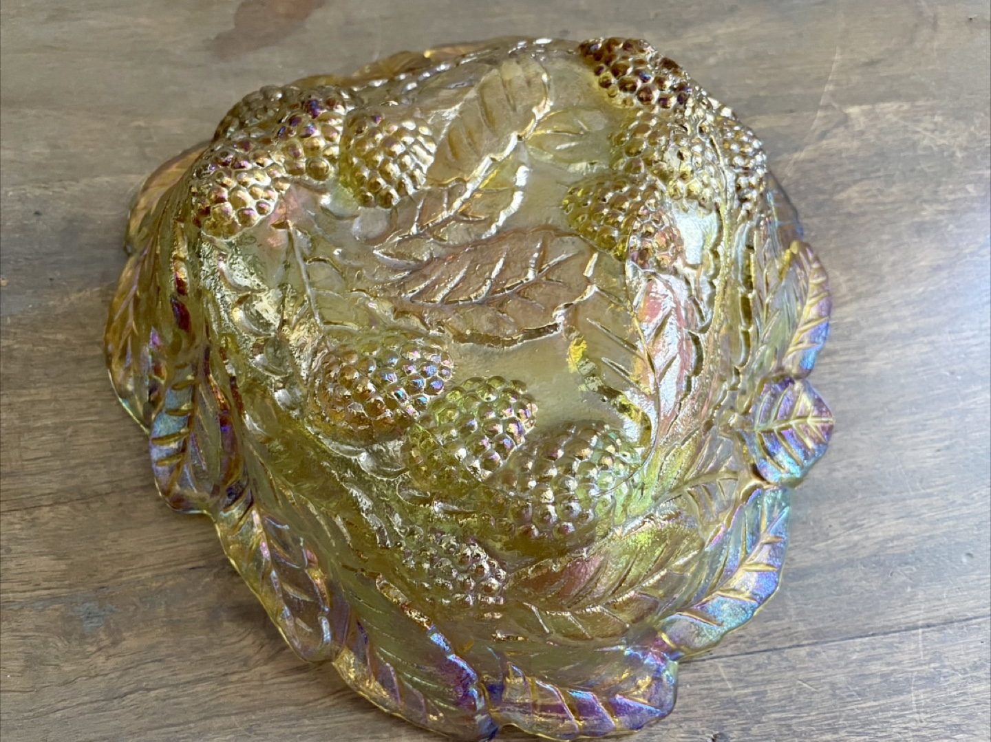 Indiana Amber Carnival Glass Candy Dish - photo 5