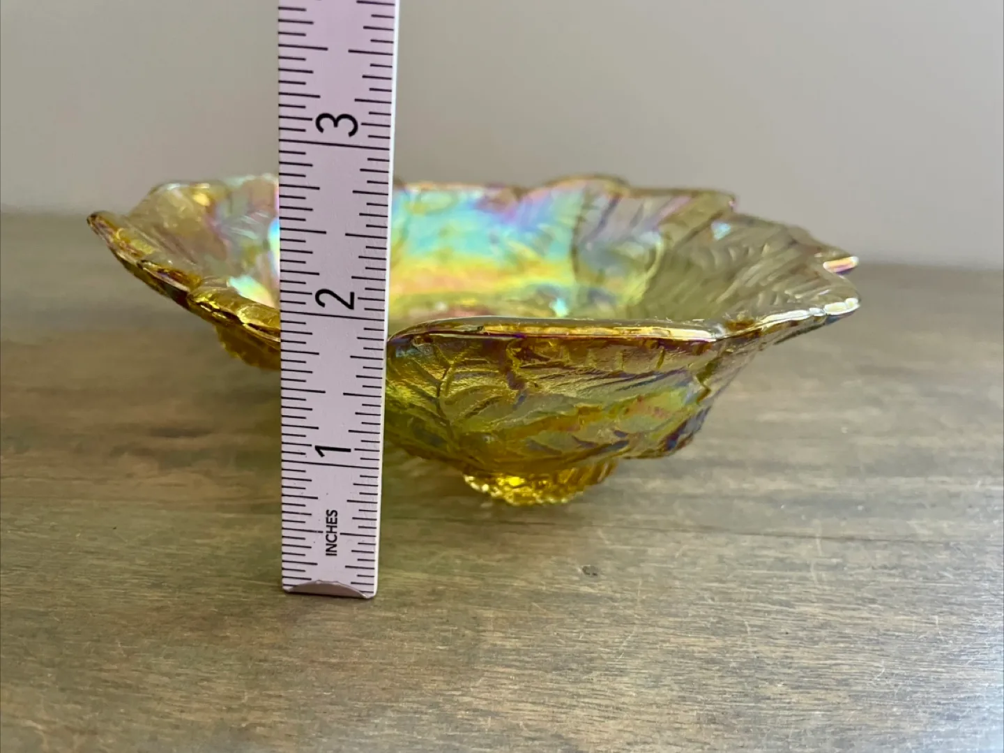 Indiana Amber Carnival Glass Candy Dish image indicator(6)