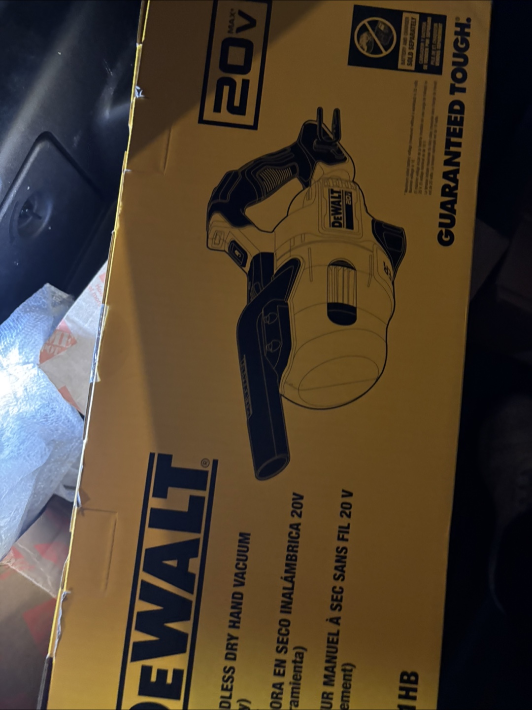 Dewalt 20V Cordless Dry Hand Vacuum