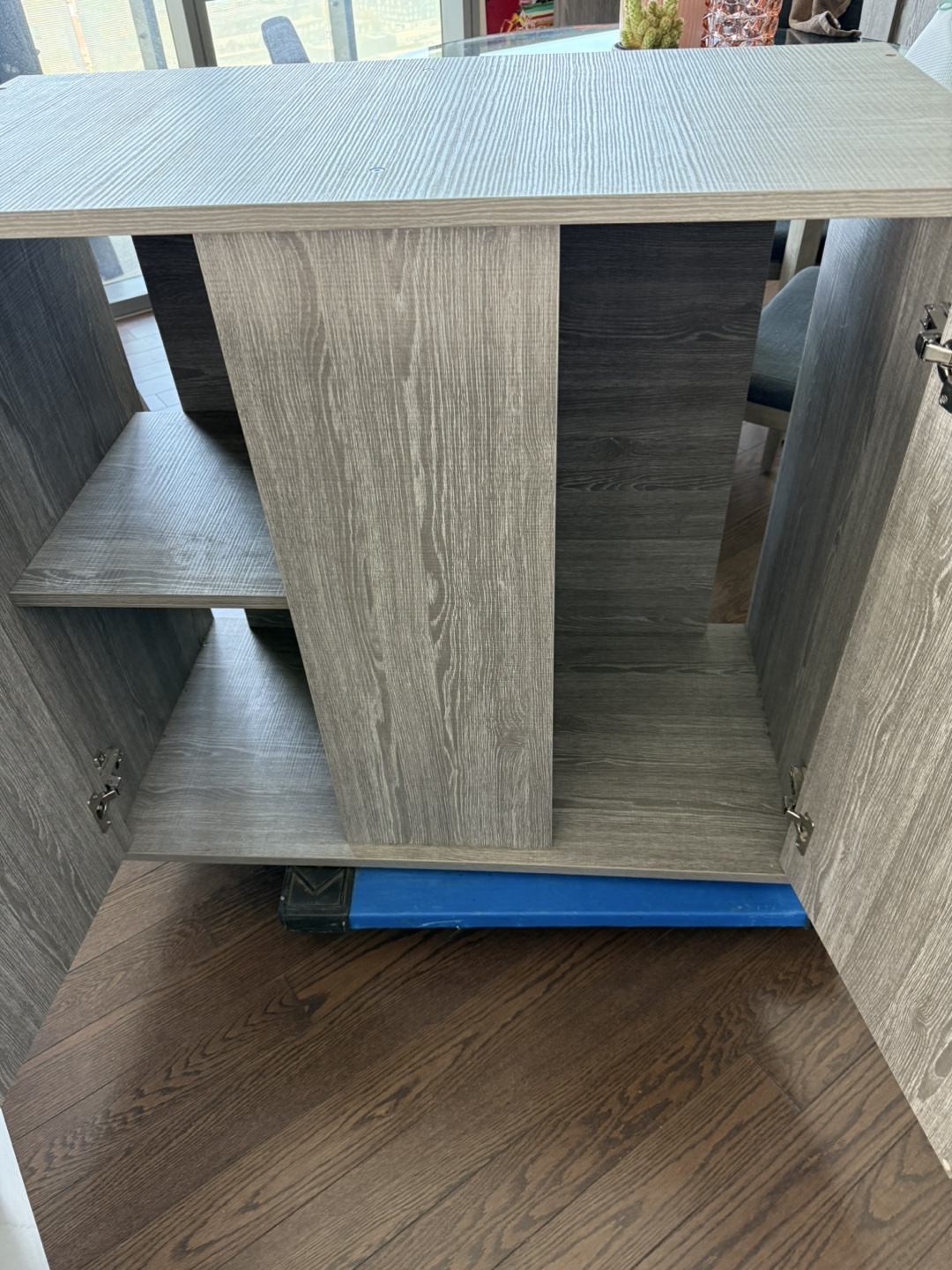 Grey Wood-Look Storage Cabinet - photo 2