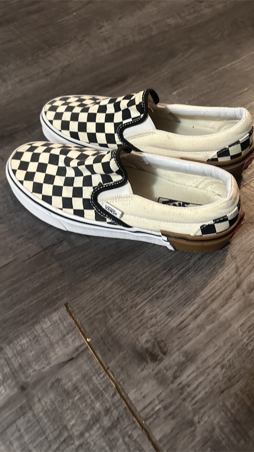 Vans Classic Slip-On Checkerboard Skate Shoes - photo 3