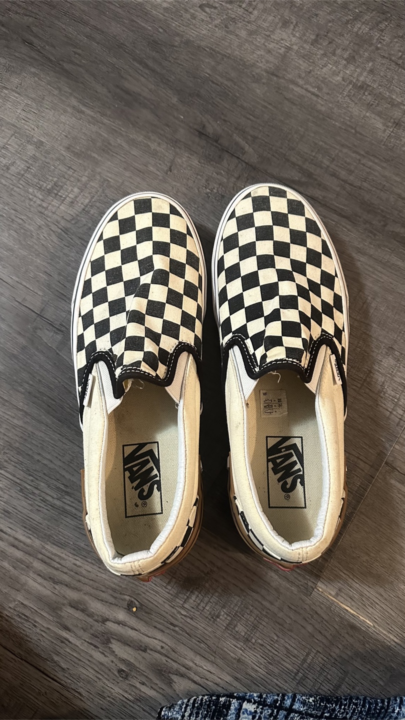 Vans Classic Slip-On Checkerboard Skate Shoes - photo 2