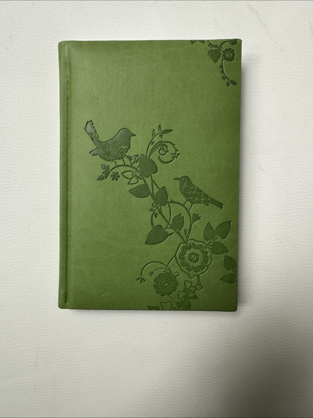 Notebook - Olive Green Floral Design🏒 - photo 2