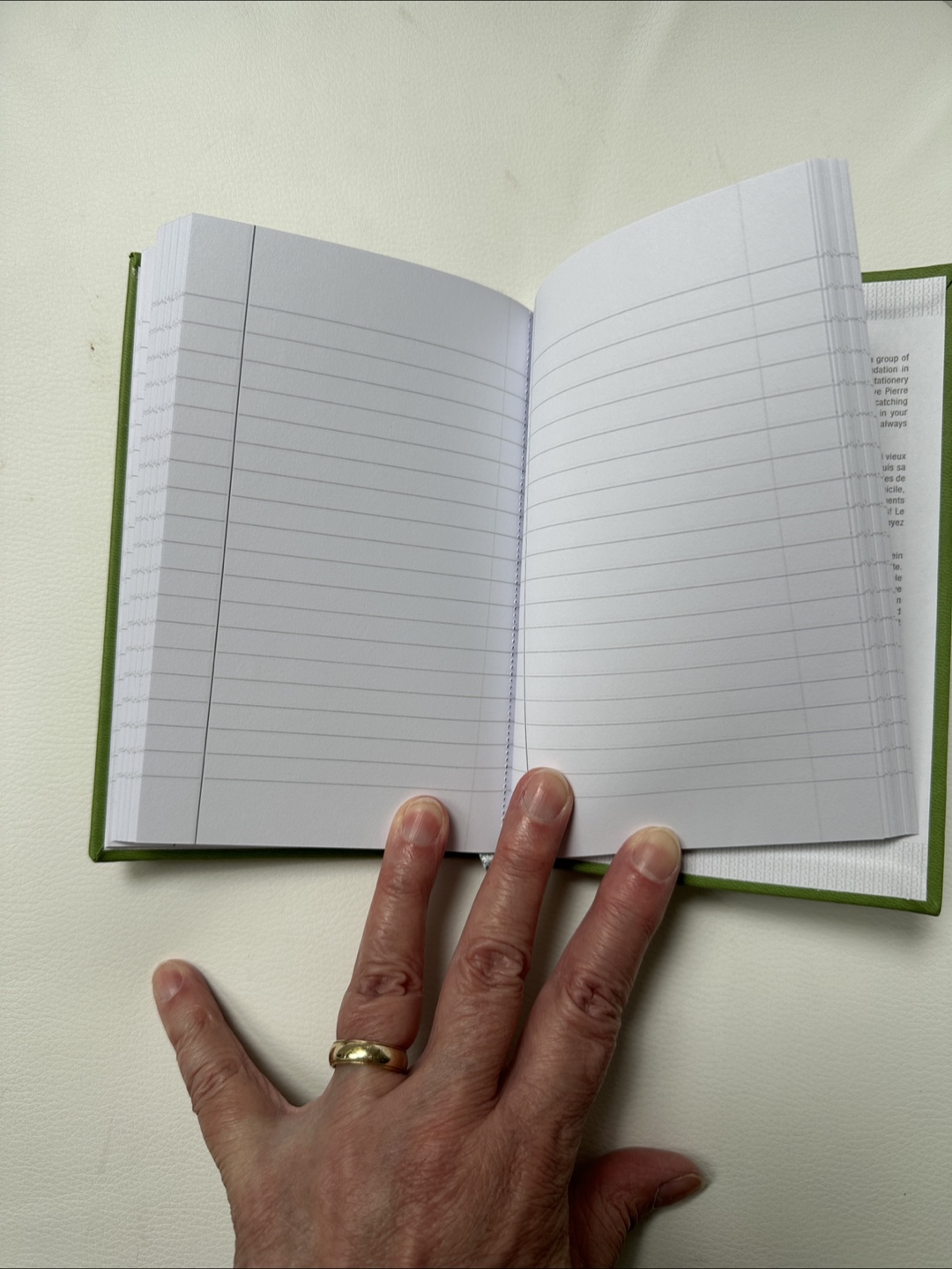 Notebook - Olive Green Floral Design🏒 - photo 3