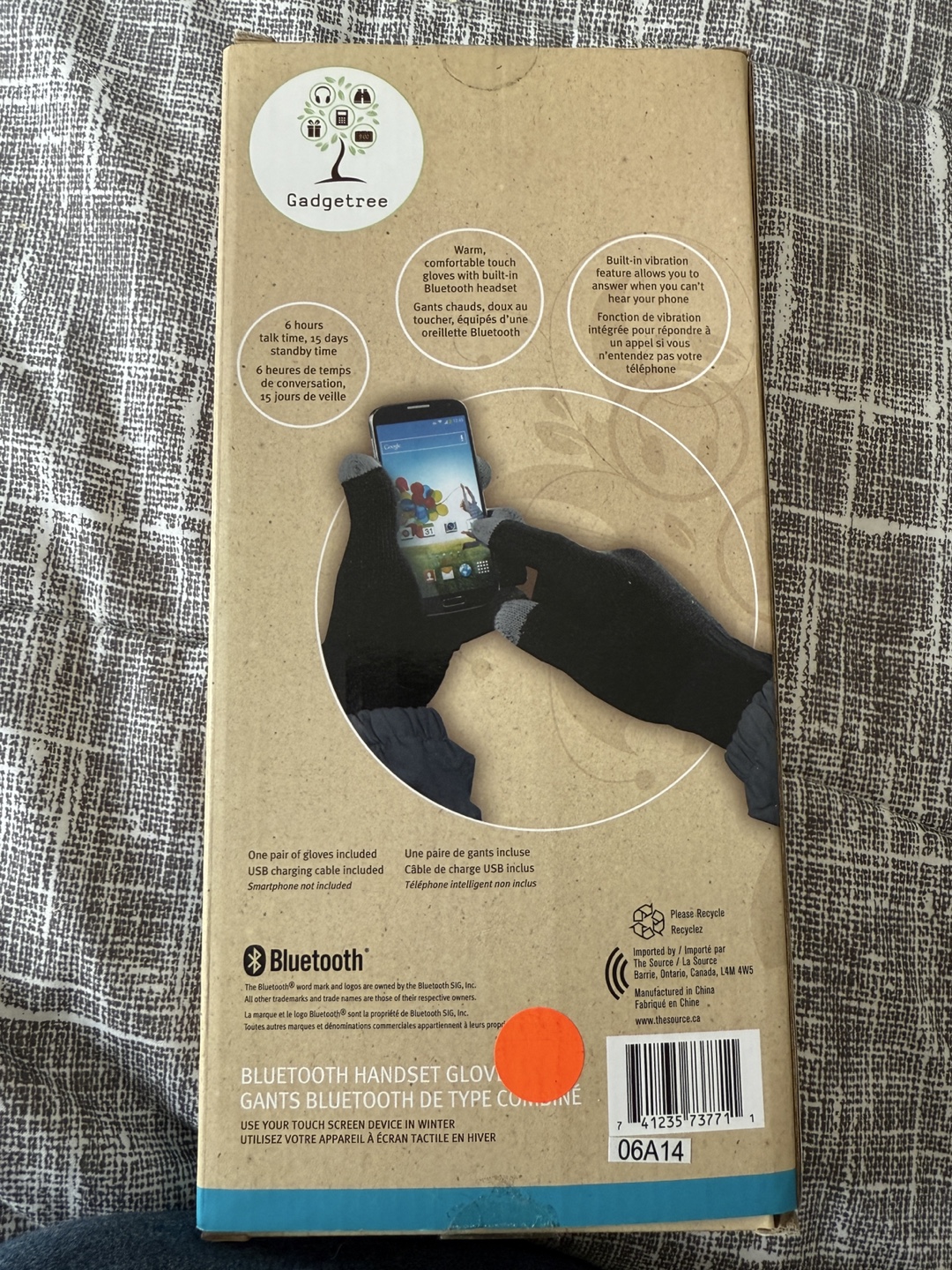Gadgetree Bluetooth Handset Gloves - Medium - photo 2