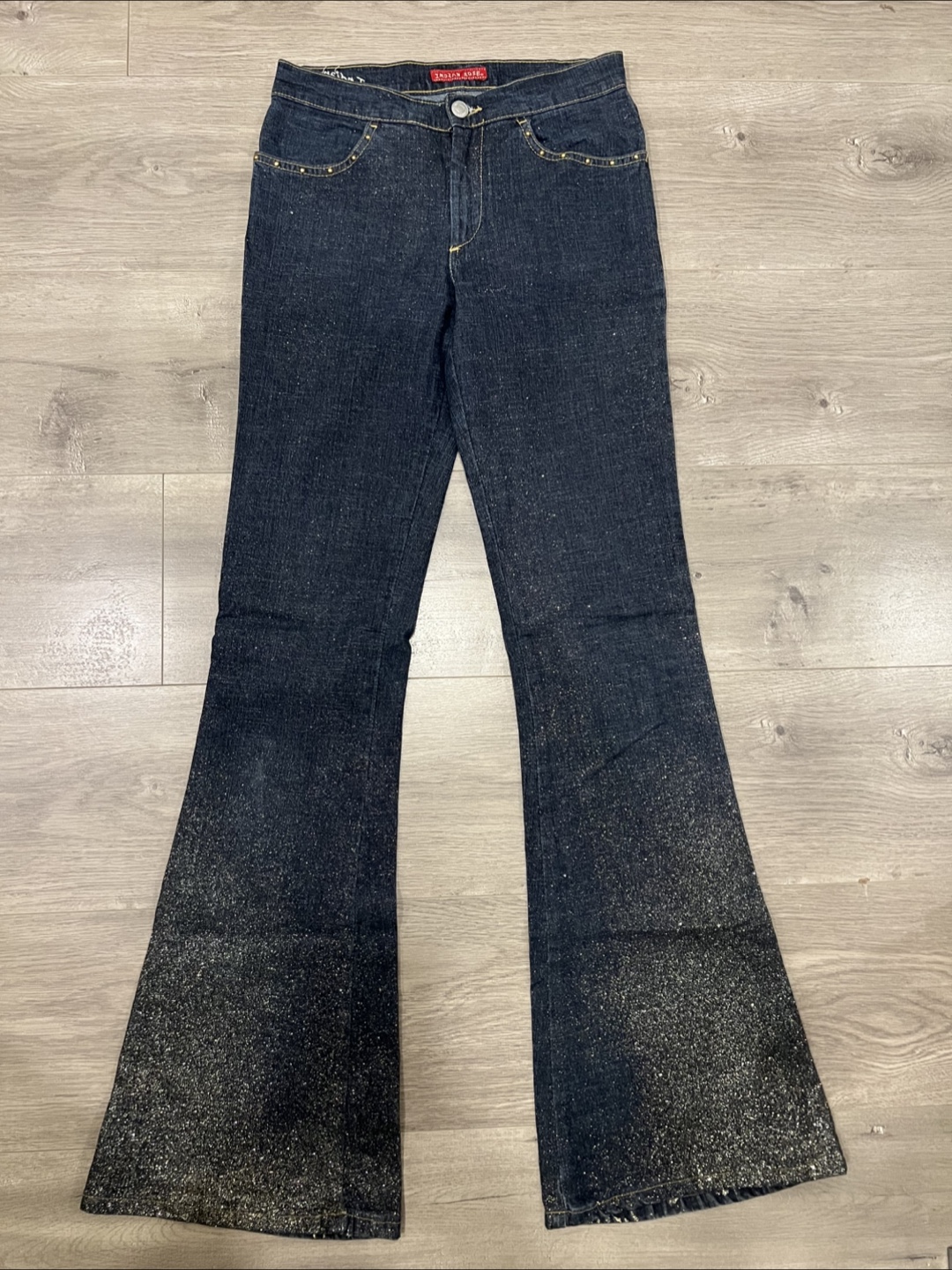 Indian Rose Bell Bottom Jeans Size 26