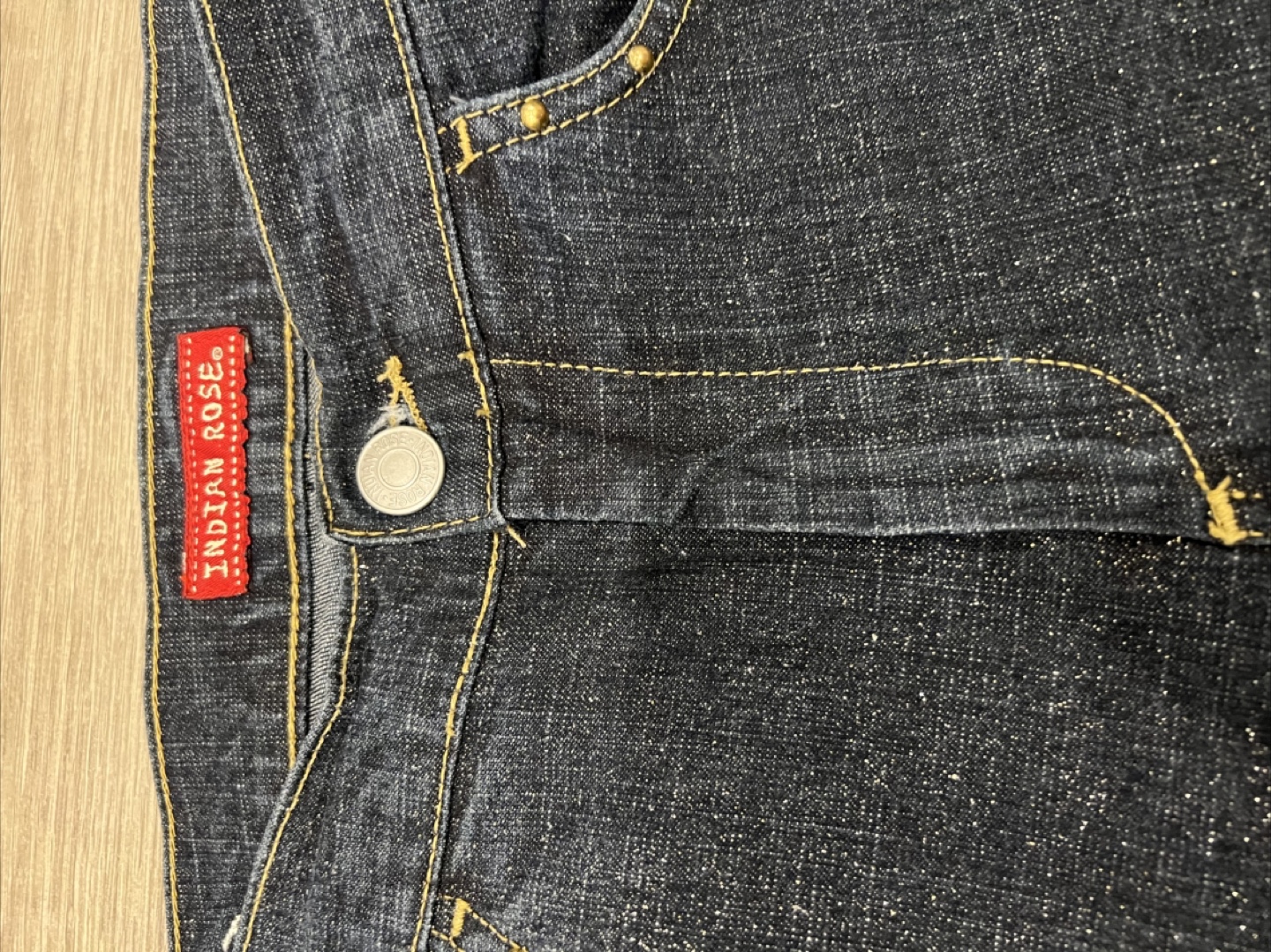 Indian Rose Bell Bottom Jeans Size 26 - photo 4