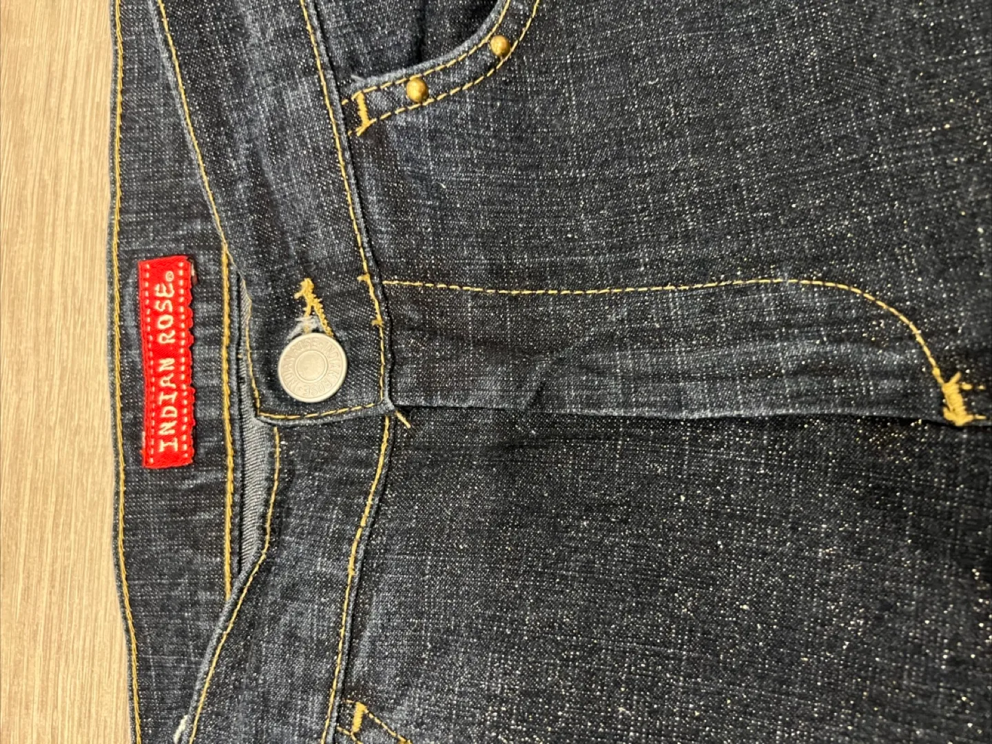 Indian Rose Bell Bottom Jeans Size 26  🏒 image indicator(4)