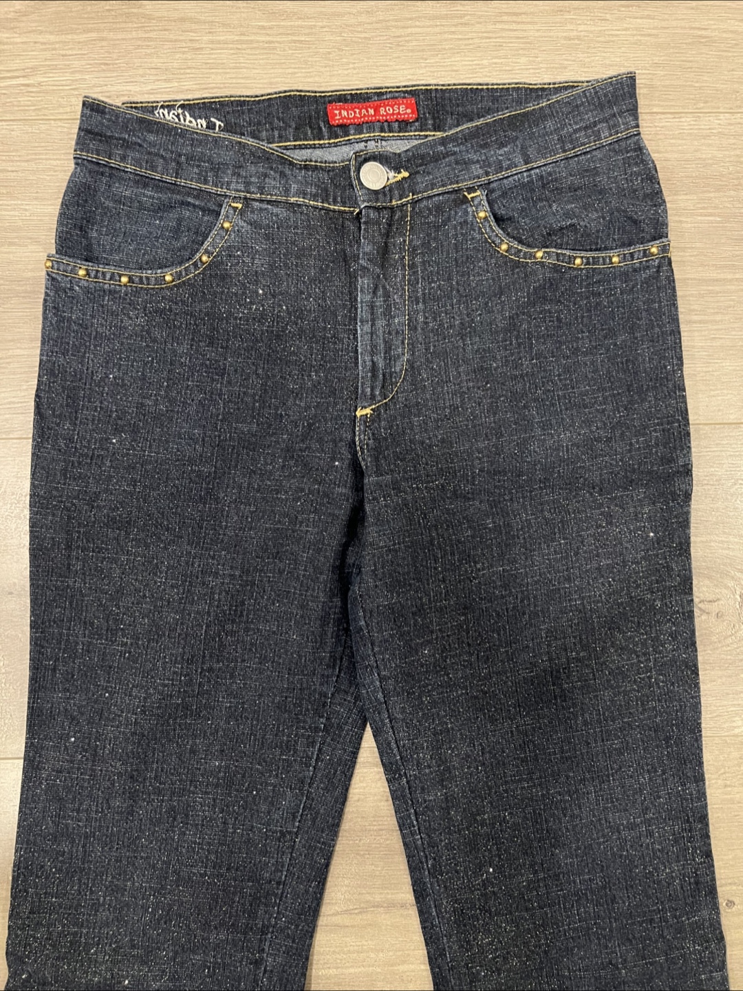 Indian Rose Bell Bottom Jeans Size 26 - photo 2