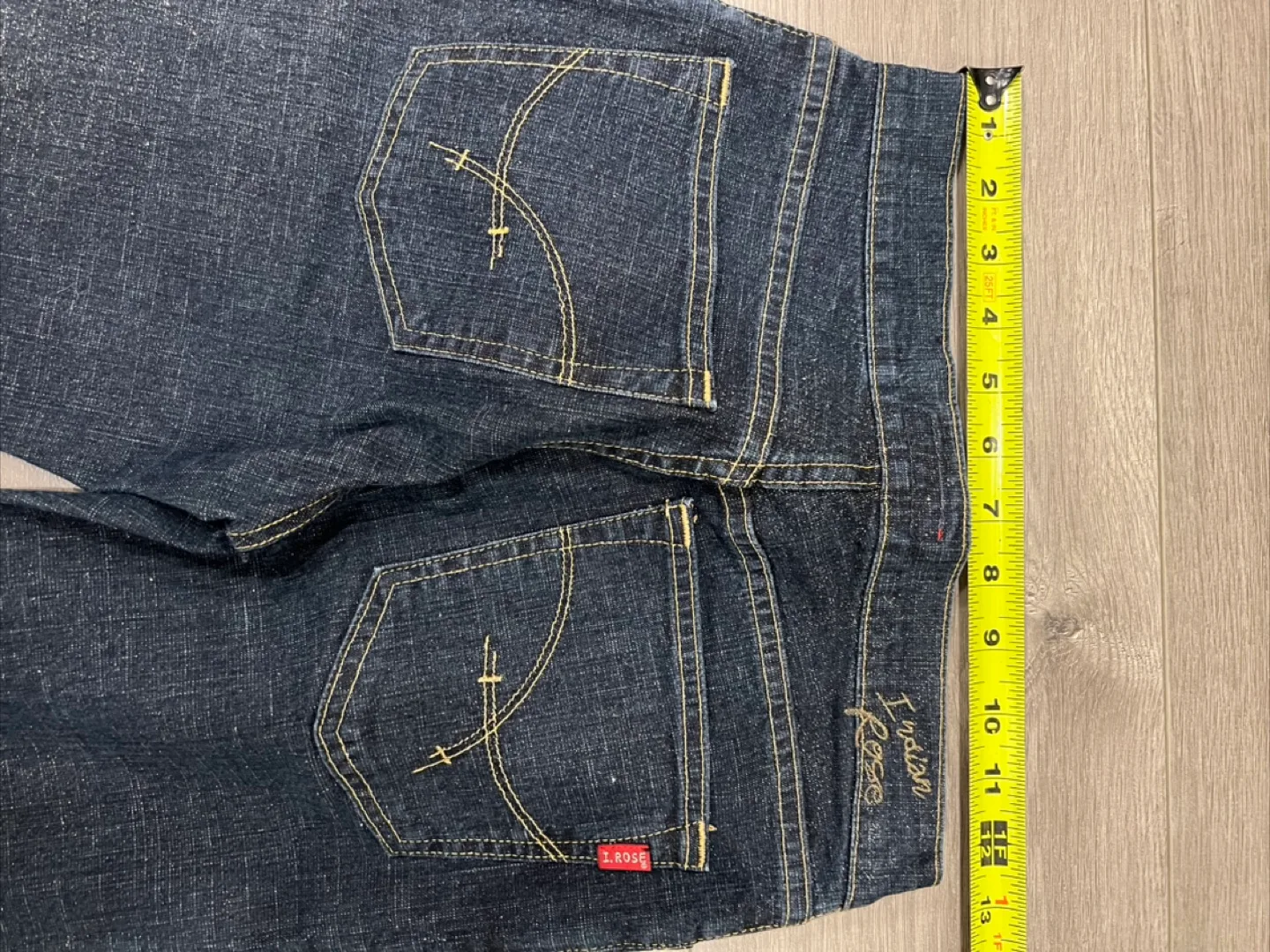 Indian Rose Bell Bottom Jeans Size 26  🏒 image indicator(9)