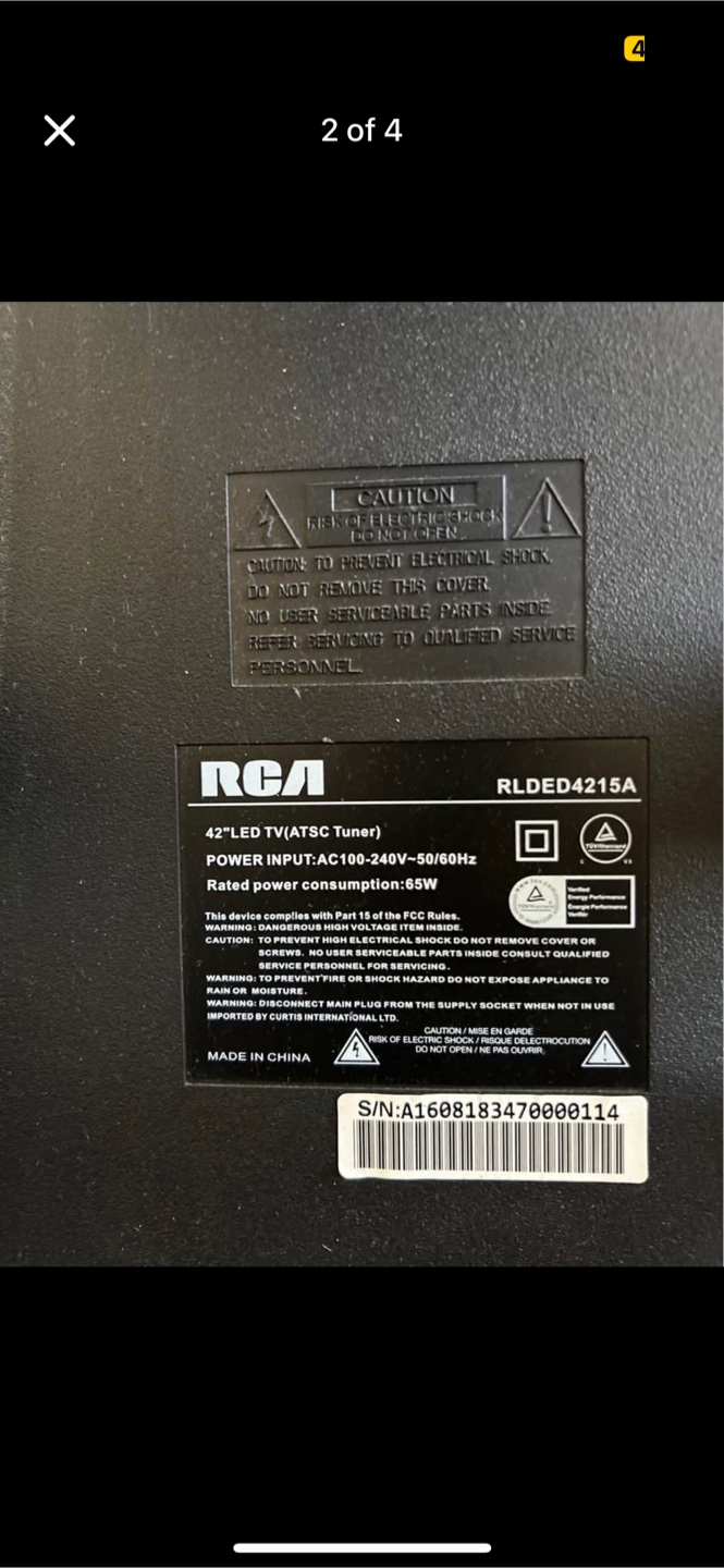 RCA 42" LED TV with Wall Mount - photo 2
