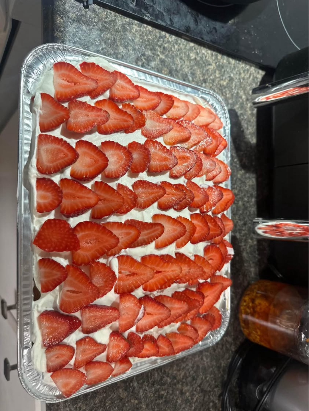 Tres Leche cake strawberry