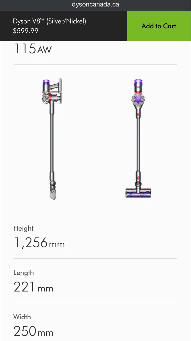 Dyson V8 Cordless Vacuum Cleaner image indicator(6)