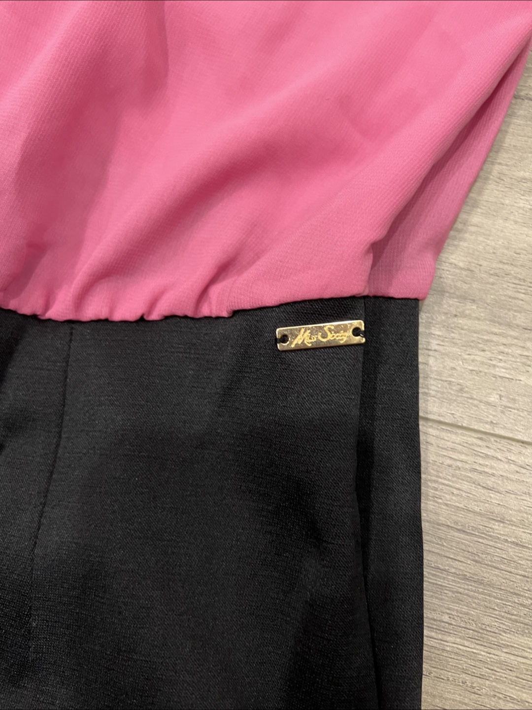 Miss Sixty Pink and Black Halter Jumpsuit Small - photo 3