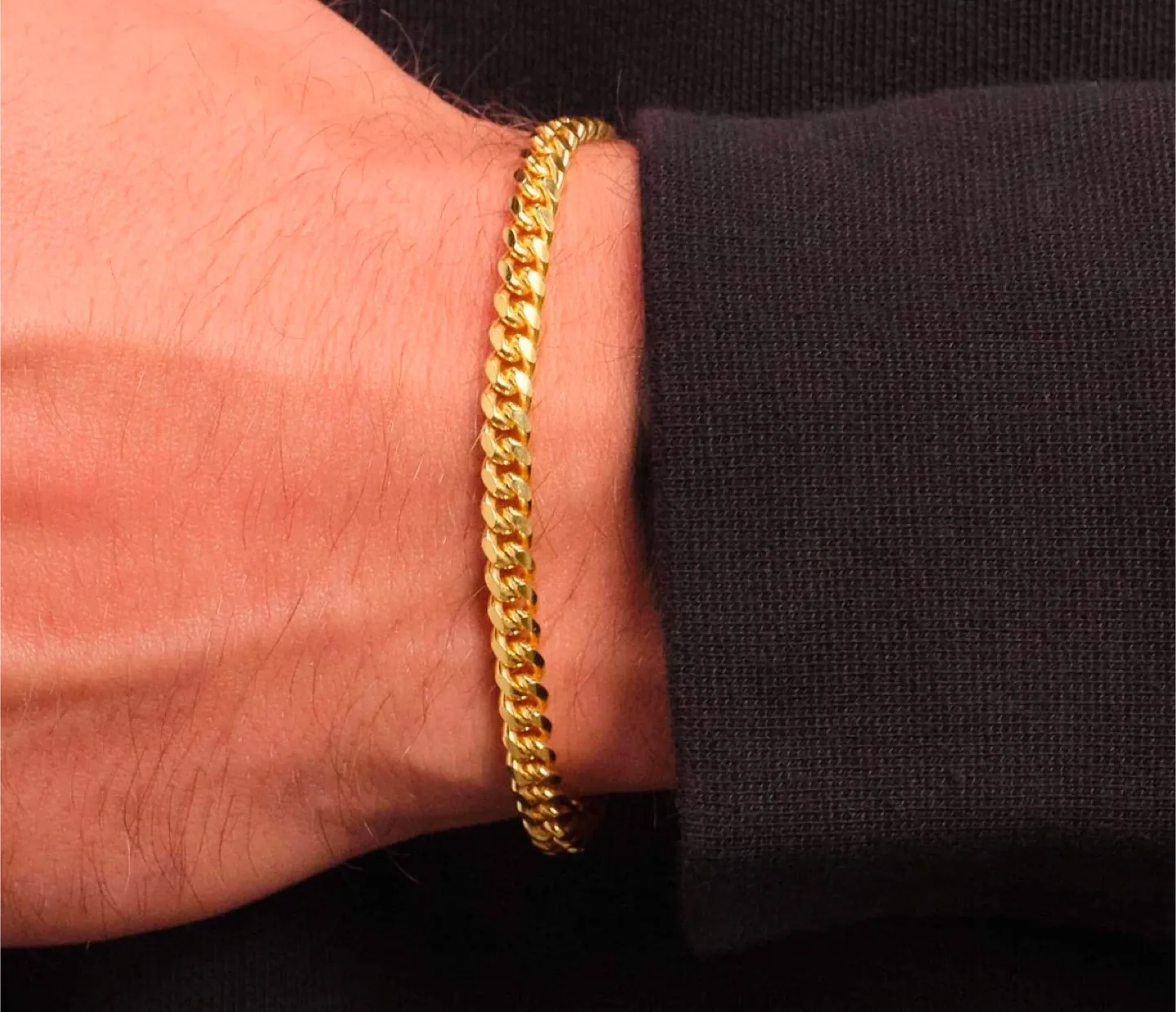 Coated in pure 18 K Gold , Cuban link , Rope , Bangles image indicator(6)