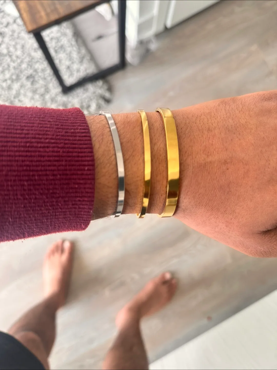 Coated in pure 18 K Gold , Cuban link , Rope , Bangles image indicator(8)