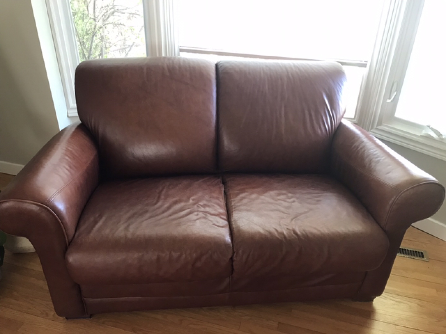 Leather sofa and love seat - photo 3