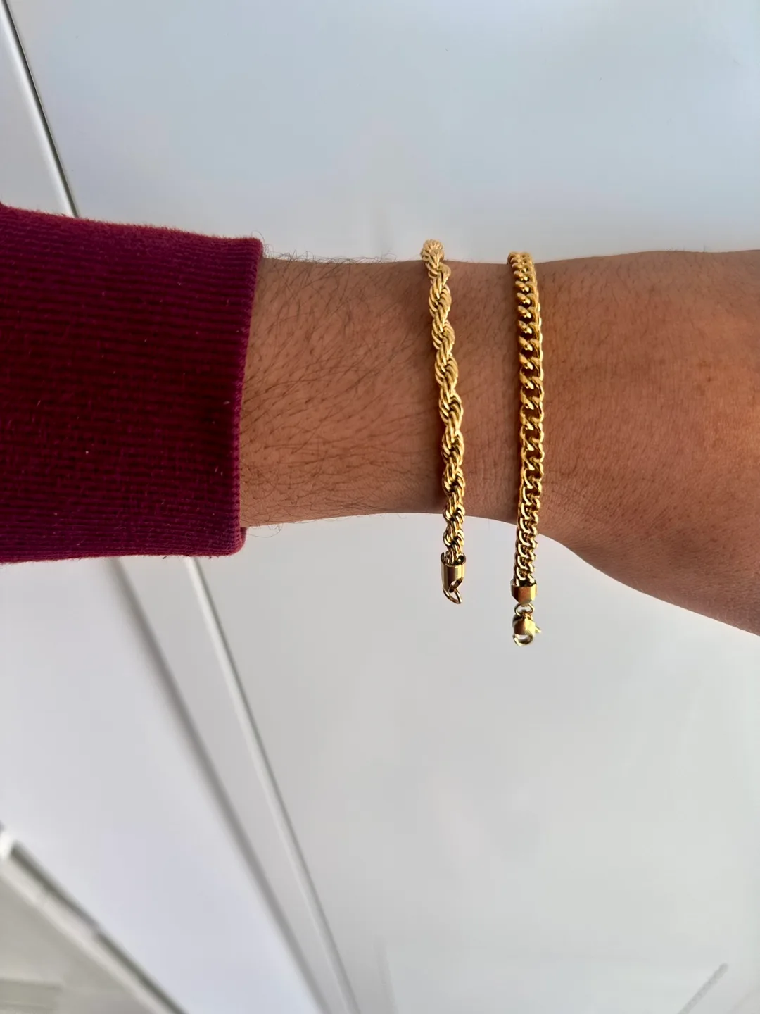 Coated in pure 18 K Gold , Cuban link , Rope , Bangles thumbnail
